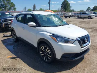 2019 Nissan Kicks S with VIN 3N1CP5CU2KL497873, listed as a IAAI auction lot 41859997 with 67,793 mi miles. Bid and sale history available at carsss.com. Image 1.
