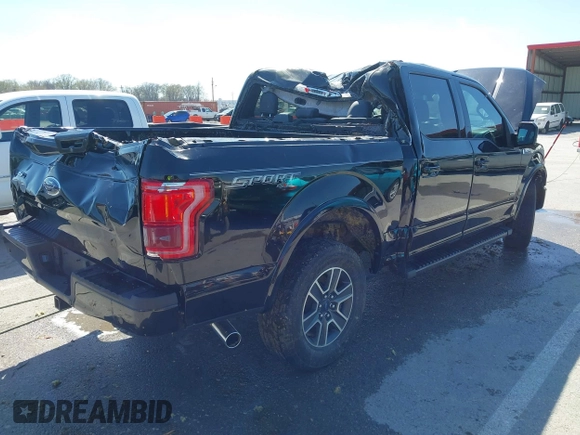 2015 Ford F-150 XLT with VIN 1FTEW1EG8FFA04724, listed as a IAAI auction lot 41884761 with 115,426 mi miles. Bid and sale history available at carsss.com. Image 4.