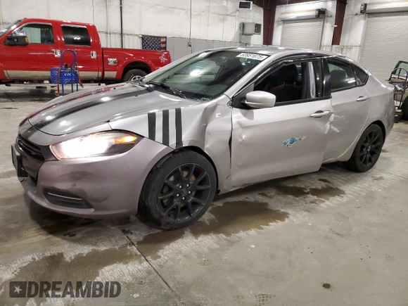 2016 Dodge Dart SE with VIN 1C3CDFAA5GD584950, listed as a Copart auction lot 53951675 with 95,239 mi miles and Salvage Title. Bid and sale history available at DreamBid. Image 1.