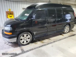 2006 GMC Savana Cargo Van YF7 Upfitter with VIN 1GDFH15T961127209, listed as a Copart auction lot 73216384 with 244,102 mi miles and Salvage Title. Bid and sale history available at carsss.com. Image 1.