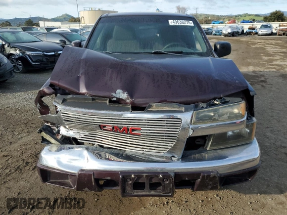 2006 GMC Canyon SLE2 with VIN 1GTCS136668151111, listed as a Copart auction lot 49638275 with 0 mi miles and Salvage Title. Bid and sale history available at carsss.com. Image 5.