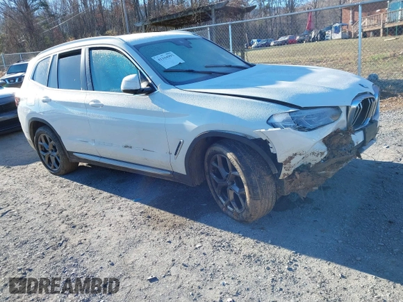2022 BMW X3 xDrive30i with VIN 5UX53DP09N9K76477, listed as a IAAI auction lot 41164992 with Not Provided miles and . Bid and sale history available at DreamBid. Image 1.