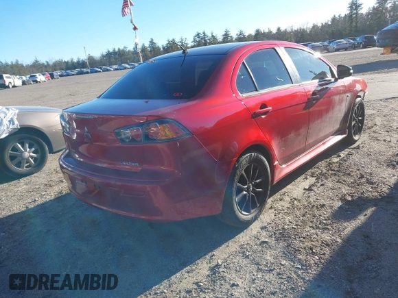 2017 Mitsubishi Lancer ES with VIN JA32U2FU3HU012181, listed as a IAAI auction lot 41225105 with 90,039 mi miles. Bid and sale history available at carsss.com. Image 4.