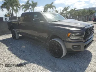 2022 Ram 2500 Limited with VIN 3C6UR5TLXNG314615, listed as a Copart auction lot 55110865 with 18,511 mi miles and Salvage title. Bid and sale history available at DreamBid. Image 4.