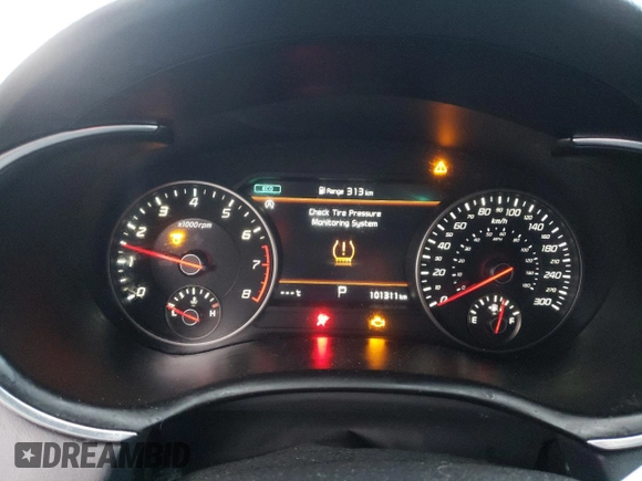 2022 Kia Stinger GT2 with VIN KNAE55LC5N6102759, listed as a Copart auction lot 49827825 with 101,311 mi miles and Salvage Title. Bid and sale history available at DreamBid. Image 9.
