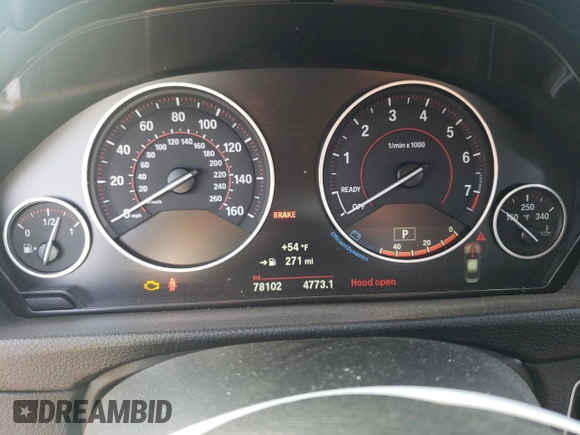2017 BMW 3 Series 330i xDrive with VIN WBA8D9G30HNU63098, listed as a Copart auction lot 51103485 with 78,102 mi miles and Salvage Title. Bid and sale history available at carsss.com. Image 9.