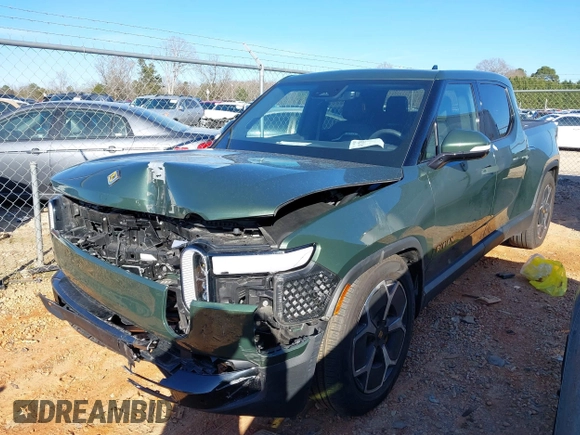 2022 Rivian R1T Adventure Package with VIN 7FCTGAAA2NN006098, listed as a IAAI auction lot 41172815 with 1 mi miles. Bid and sale history available at carsss.com. Image 17.
