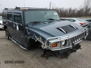 2005 Hummer H2 SUV with VIN 5GRGN23U95H116850, listed as a Copart auction lot 41478625 with 0 mi miles and Non Repairable. Bid and sale history available at carsss.com. Image 4.