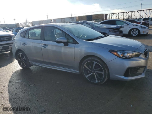 2022 Subaru Impreza Sport with VIN 4S3GTAM6XN3713679, listed as a Copart auction lot 83112024 with 19,321 mi miles and Salvage Title. Bid and sale history available at carsss.com. Image 4.