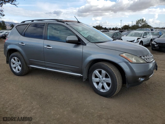 2006 Nissan Murano SE with VIN JN8AZ08W96W551167, listed as a Copart auction lot 80216804 with 138,531 mi miles and Salvage Title. Bid and sale history available at carsss.com. Image 4.