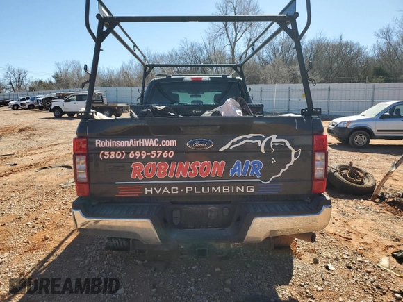 2020 Ford F-250 XL with VIN 1FT7W2B68LEC74418, listed as a Copart auction lot 46545705 with 32,946 mi miles and Salvage title. Bid and sale history available at DreamBid. Image 6.
