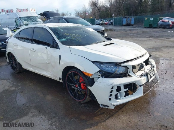 2018 Honda Civic Type R Touring with VIN SHHFK8G73JU204606, listed as a IAAI auction lot 41551465 with 38,027 mi miles. Bid and sale history available at carsss.com. Image 1.
