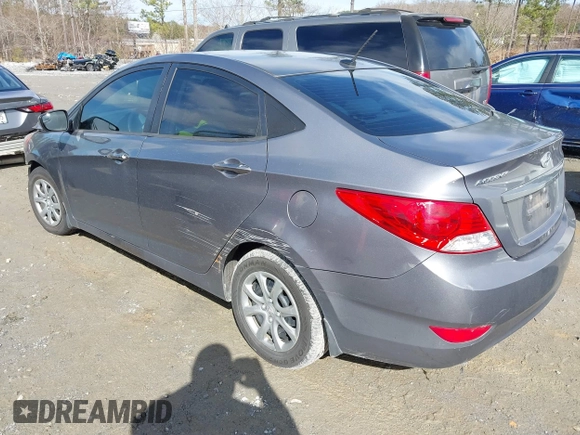 2014 Hyundai Accent GLS with VIN KMHCT4AEXEU710606, listed as a IAAI auction lot 41764163 with 103,859 mi miles. Bid and sale history available at carsss.com. Image 3.