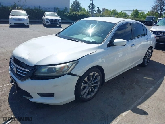 2014 Honda Accord Sedan Sport with VIN 1HGCR2F51EA279687, listed as a IAAI auction lot 41902133 with 166,671 mi miles. Bid and sale history available at carsss.com. Image 2.