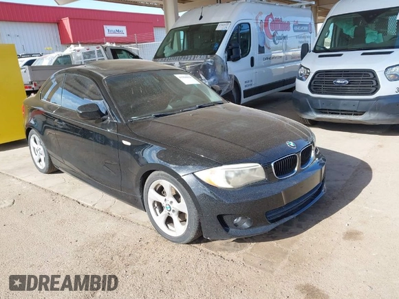 2012 BMW 1 Series 128i with VIN WBAUP9C54CVL91554, listed as a IAAI auction lot 41960036 with 111,434 mi miles and . Bid and sale history available at DreamBid. Image 1.
