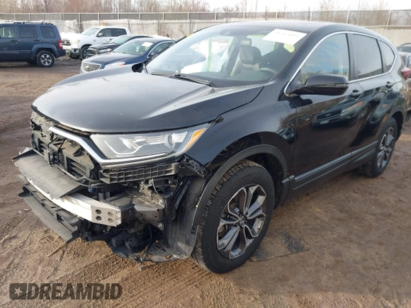 2020 Honda CR-V EX-L with VIN 5J6RW2H82LL002468, listed as a IAAI auction lot 41762091 with 65,607 mi miles. Bid and sale history available at carsss.com. Image 2.