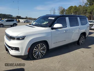 2022 Jeep Grand Wagoneer Series III с VIN 1C4SJVGJ2NS138006, выставлен на аукционе Copart как лот 43815935 с пробегом 29 969 миль миль и Списание • Salvage title. История ставок и продаж доступна на DreamBid. Изображение 1.