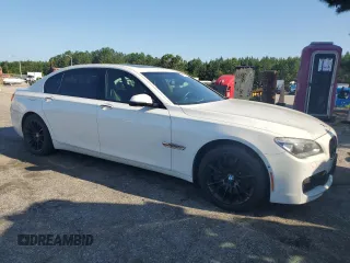 2015 BMW 7 Series 750Li xDrive with VIN WBAYF8C50FD655443, listed as a Copart auction lot 61092005 with Not provided miles and Salvage title. Bid and sale history available at DreamBid. Image 4.