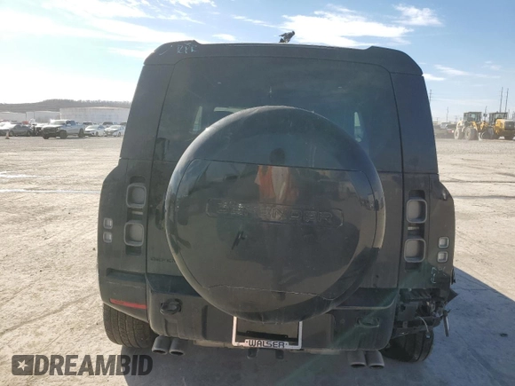 2024 Land Rover Defender with VIN SALEB6EE7R2346435, listed as a Copart auction lot 46250305 with 2,557 mi miles and Salvage title. Bid and sale history available at DreamBid. Image 6.