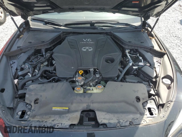 2023 Infiniti Q50 Red Sport 400 with VIN JN1FV7DP8PM570247, listed as a Copart auction lot 51143775 with 8,919 mi miles and Clean Title. Bid and sale history available at DreamBid. Image 11.