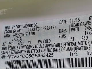 2016 Ford F-150 XL with VIN 1FTEX1CG5GFA63425, listed as a IAAI auction lot 42035342 with 157,943 mi miles and . Bid and sale history available at DreamBid. Image 9.