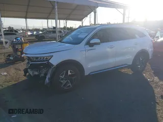 2021 Kia Sorento EX with VIN KNDRH4LG9M5019123, listed as a IAAI auction lot 40919661 with 75,291 mi miles and . Bid and sale history available at DreamBid. Image 2.