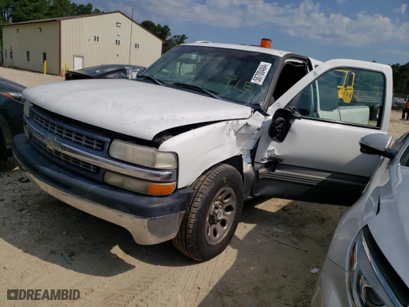 2001 Chevrolet Silverado 1500 LS with VIN 2GCEC19V111119845, listed as a Copart auction lot 58700484 with 0 mi miles and Non Repairable. Bid and sale history available at carsss.com. Image 1.