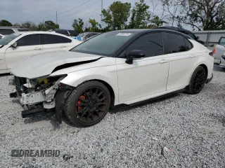 2022 Toyota Camry TRD with VIN 4T1KZ1AK4NU064591, listed as a Copart auction lot 57594775 with 54,592 mi miles and Salvage title. Bid and sale history available at DreamBid. Image 1.
