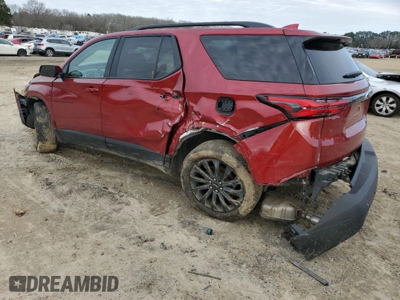 2022 Chevrolet Traverse RS with VIN 1GNERJKW6NJ130246, listed as a Copart auction lot 45039085 with 53,215 mi miles and Salvage title. Bid and sale history available at DreamBid. Image 2.