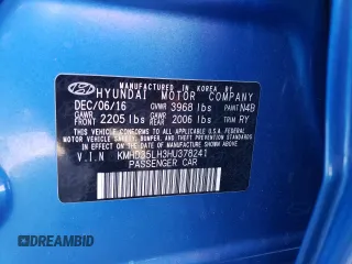 2017 Hyundai Elantra GT with VIN KMHD35LH3HU378241, listed as a Copart auction lot 65674034 with 76,878 mi miles and Salvage Title. Bid and sale history available at carsss.com. Image 12.