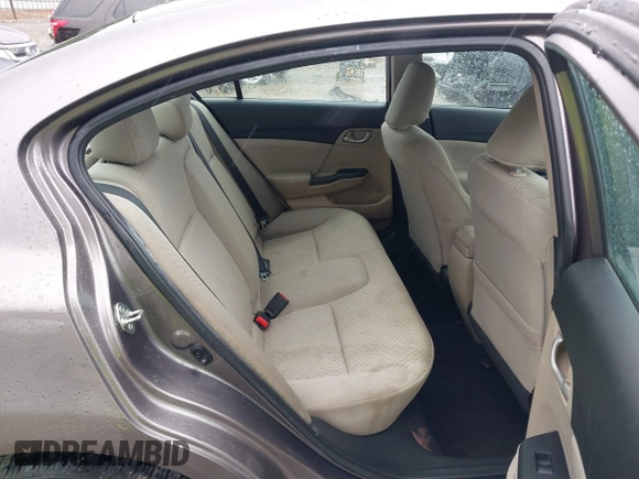 2015 Honda Civic Sedan LX with VIN 19XFB2F56FE257831, listed as a IAAI auction lot 41758512 with 110,863 mi miles. Bid and sale history available at carsss.com. Image 8.