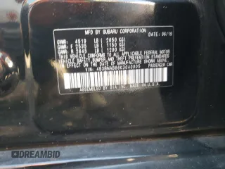 2019 Subaru Legacy with VIN 4S3BNAB66K3040005, listed as a Copart auction lot 66890703 with 82,156 mi miles. Bid and sale history available at carsss.com. Image 12.