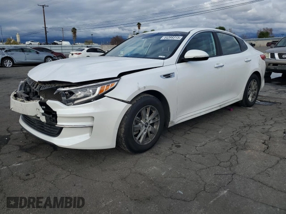 2016 Kia Optima LX with VIN KNAGT4L38G5106693, listed as a Copart auction lot 44399315 with 68,394 mi miles and Salvage Title. Bid and sale history available at carsss.com. Image 1.