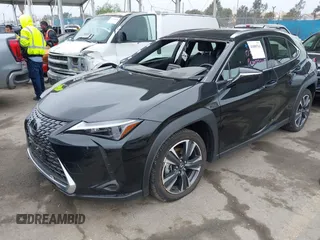 2025 Lexus UX with VIN JTHYBJAH9S2002181, listed as a IAAI auction lot 41889761 with 5,278 mi miles and . Bid and sale history available at DreamBid. Image 2.