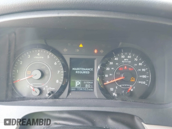 2015 Toyota Sienna LE AAS with VIN 5TDKK3DC7FS685452, listed as a IAAI auction lot 41942789 with 194,163 mi miles. Bid and sale history available at carsss.com. Image 7.