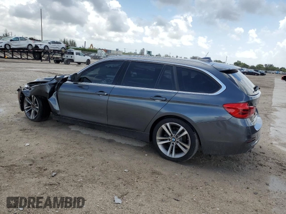 2018 BMW 3 Series 328d xDrive with VIN WBA8J1C51JA379516, listed as a Copart auction lot 60606515 with 69,578 mi miles and Salvage title. Bid and sale history available at DreamBid. Image 2.