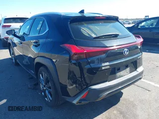 2021 Lexus UX with VIN JTHR9JBH7M2052899, listed as a IAAI auction lot 41878321 with 48,837 mi miles. Bid and sale history available at carsss.com. Image 3.