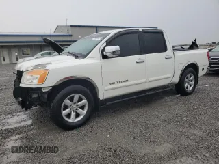 2010 Nissan Titan SE with VIN 1N6BA0ED7AN324632, listed as a Copart auction lot 57095185 with 156,391 mi miles and Salvage title. Bid and sale history available at DreamBid. Image 1.