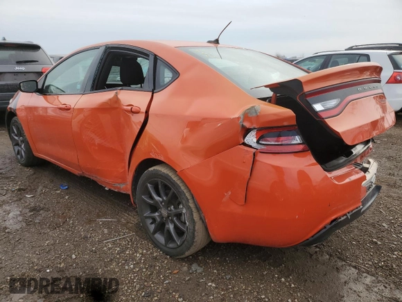 2015 Dodge Dart SXT with VIN 1C3CDFBB9FD362482, listed as a Copart auction lot 42814185 with 80,863 mi miles and Salvage Title. Bid and sale history available at DreamBid. Image 2.