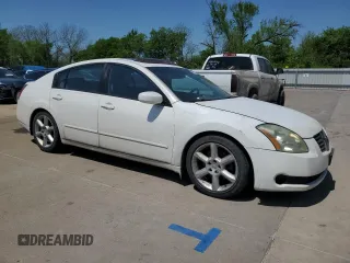 2006 Nissan Maxima SL with VIN 1N4BA41E26C844769, listed as a Copart auction lot 52029575 with 185,689 mi miles and Salvage title. Bid and sale history available at DreamBid. Image 4.