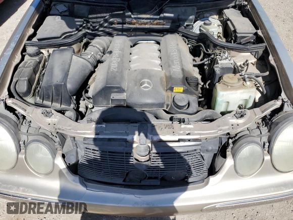 2001 Mercedes-Benz E-Class with VIN WDBJF70J71X052415, listed as a Copart auction lot 53858554 with 167,080 mi miles and Clean Title. Bid and sale history available at carsss.com. Image 11.