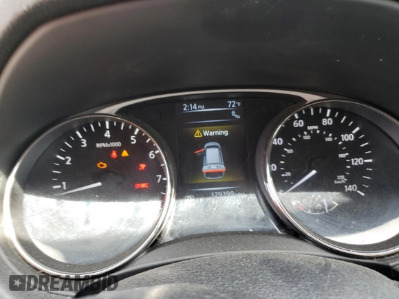 2016 Nissan Rogue SV with VIN KNMAT2MVXGP647312, listed as a Copart auction lot 53097615 with 129,399 mi miles and Salvage Title. Bid and sale history available at DreamBid. Image 9.
