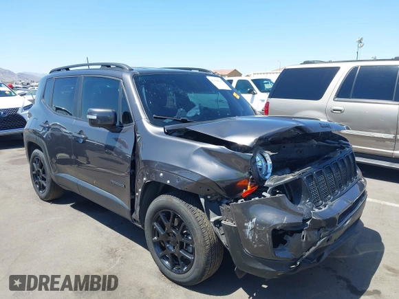 2020 Jeep Renegade Latitude with VIN ZACNJABB7LPL12187, listed as a IAAI auction lot 42304621 with 77,446 mi miles and . Bid and sale history available at DreamBid. Image 1.