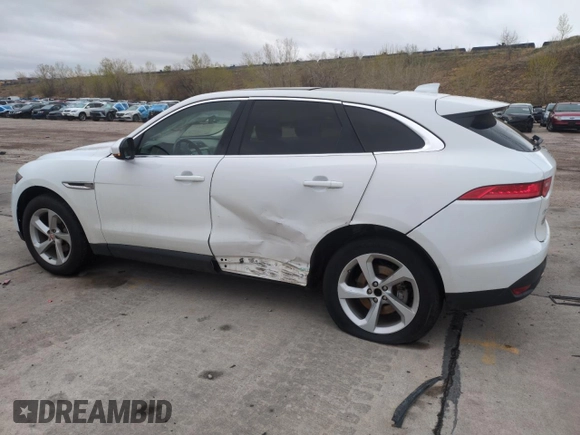 2019 Jaguar F-Pace 25t with VIN SADCS2FX0KA602177, listed as a Copart auction lot 54498345 with 91,122 mi miles and Salvage title. Bid and sale history available at DreamBid. Image 2.