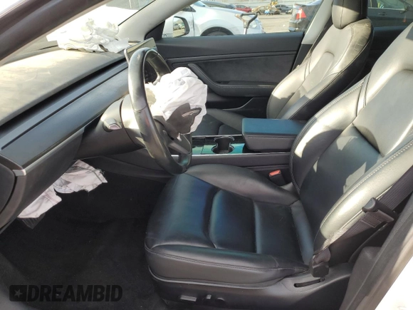 2020 Tesla Model 3 Standard Range Plus with VIN 5YJ3E1EA0LF808571, listed as a Copart auction lot 47827615 with 125,444 mi miles and Salvage Title. Bid and sale history available at DreamBid. Image 7.