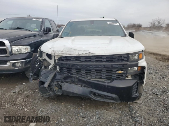 2021 Chevrolet Silverado 1500 Work Truck with VIN 1GCPYAEH8MZ211105, listed as a Copart auction lot 80907284 with 67,016 mi miles and Salvage Title. Bid and sale history available at DreamBid. Image 5.