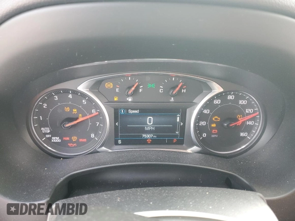 2018 GMC Terrain Denali with VIN 3GKALSEX8JL303369, listed as a Copart auction lot 43165695 with 75,307 mi miles and Salvage Title. Bid and sale history available at DreamBid. Image 9.
