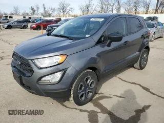 2020 Ford EcoSport S with VIN MAJ3S2FE7LC390514, listed as a Copart auction lot 42848735 with 33,472 mi miles and Salvage Title. Bid and sale history available at carsss.com. Image 1.