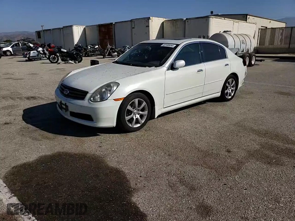 2006 Infiniti G35 with VIN JNKCV51E16M519791, listed as a Copart auction lot 69168654 with 141,437 mi miles and Salvage Title. Bid and sale history available at DreamBid. Image 10.