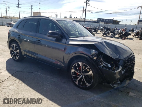 2023 Audi SQ5 Premium Plus with VIN WA1B4AFY0P2167063, listed as a Copart auction lot 39869674 with 12,008 mi miles and . Bid and sale history available at DreamBid. Image 4.